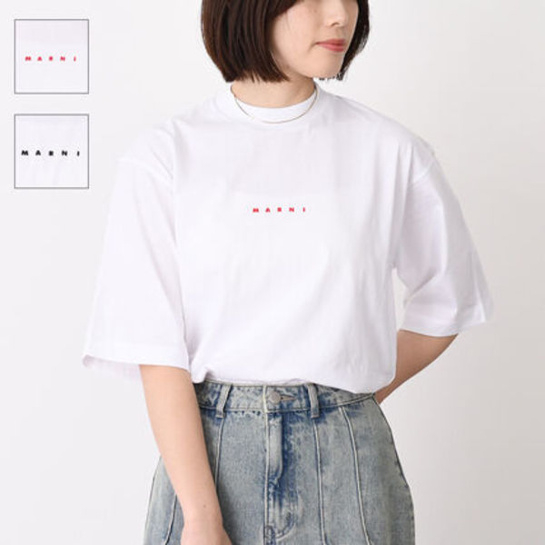 【国内即発】MARNI オーガニックコットンロゴTシャツ