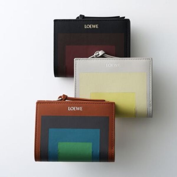 LOEWE × Albers 二つ折り財布 C643NCW レザー ロゴ