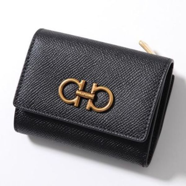 FERRAGAMO 三つ折り財布 THE GANCINI 22 0862