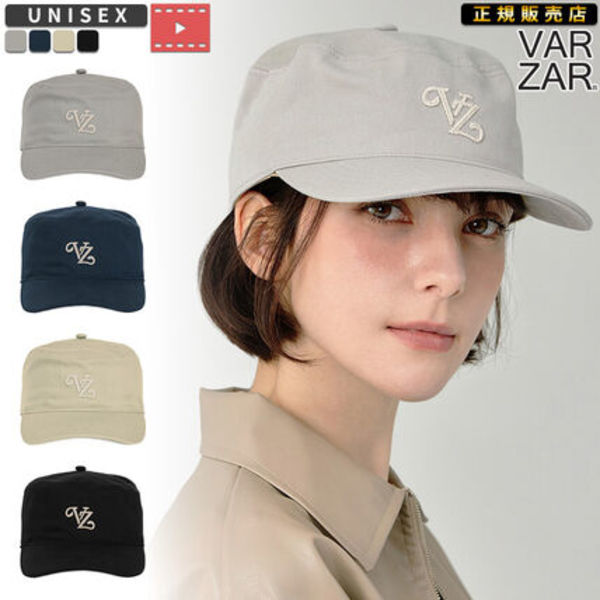 ★VARZAR☆Leaf VZ Monogram Twill Pillbox Cap