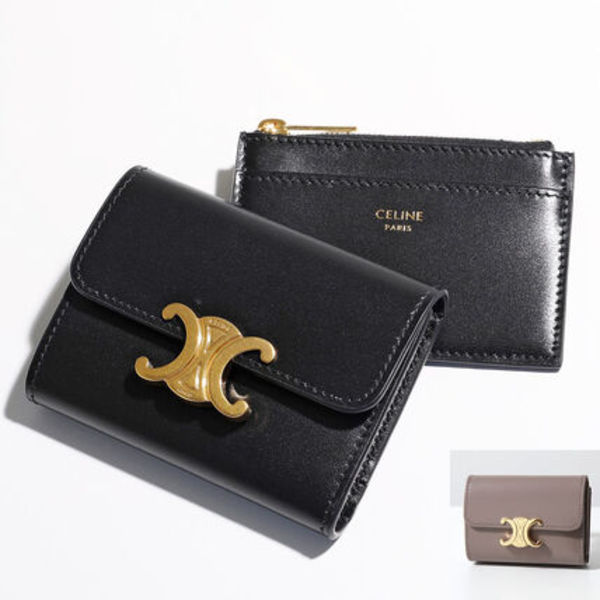 CELINE 三つ折り財布 10I653DPV Compact Wallet With Coin