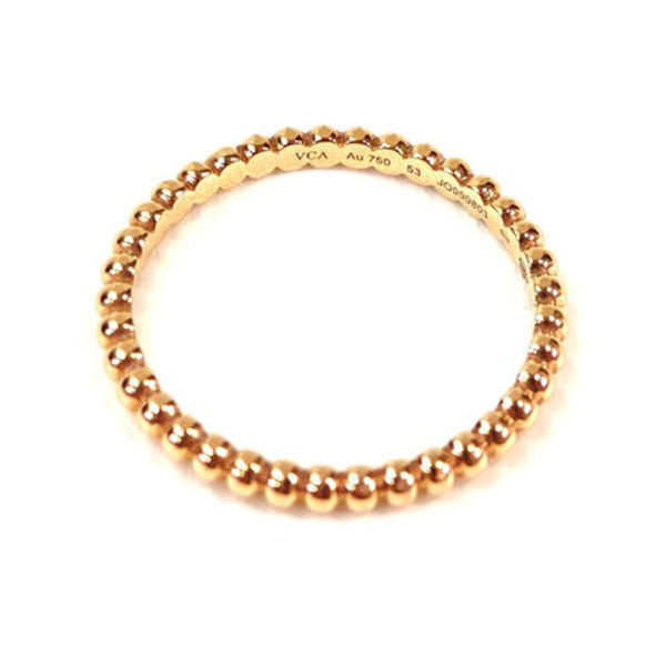 Van Cleef & Arpels ペルレ ゴールドパール リング 13号 11297