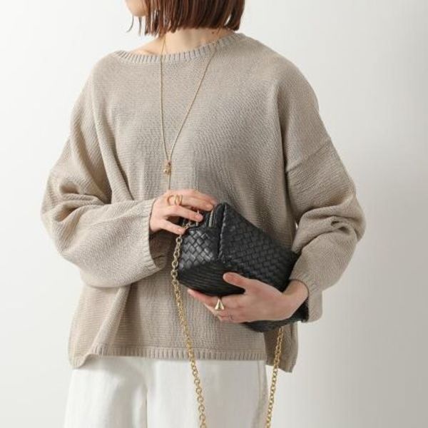 Elleme ショルダーバッグ Trousse Chain Woven Leather