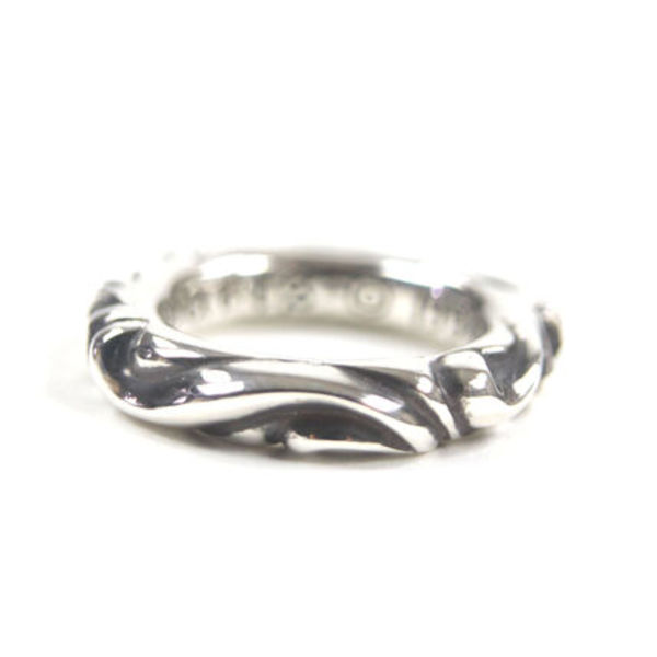 極美品 CHROME HEARTS スクロールバンドリング 指輪 7号相当 925