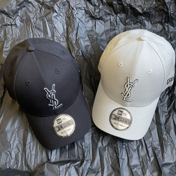 日本未入荷 SAINT LAURENT x New Era ロゴ キャップ 大人気♪