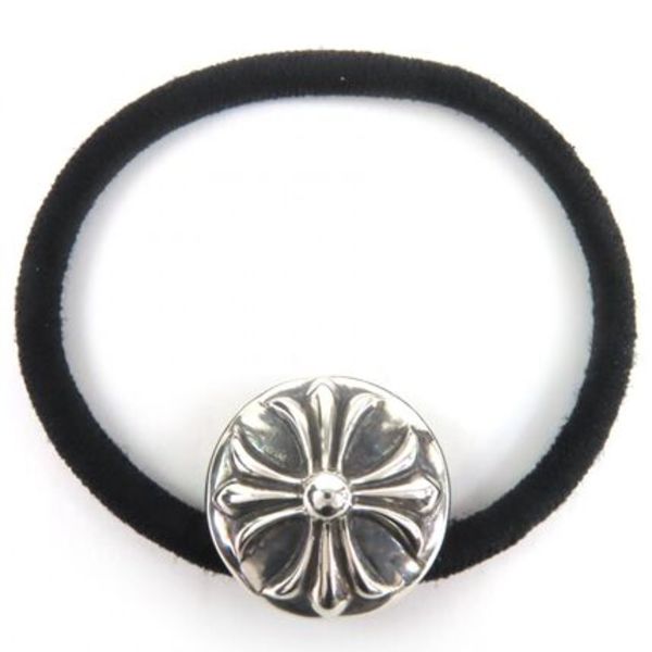 美品 CHROME HEARTS クロスボール コンチョ ヘアゴム 925