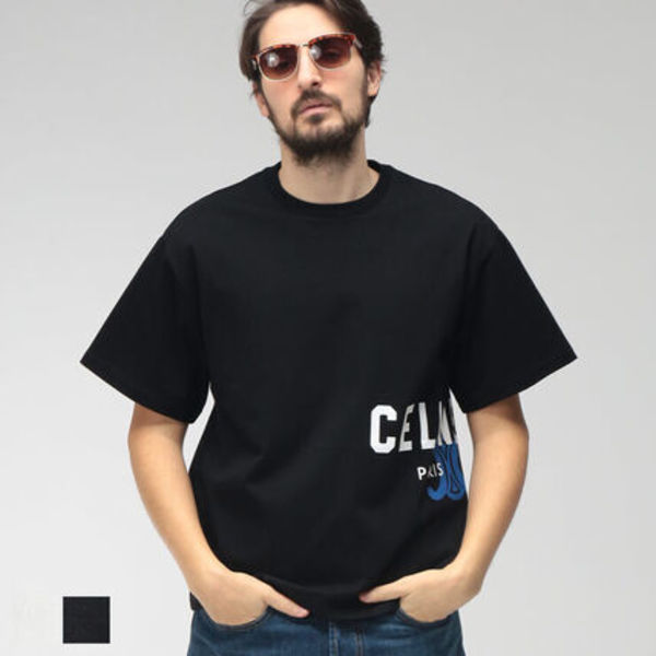 CELINE Tシャツ トリオンフプリント ロゴ