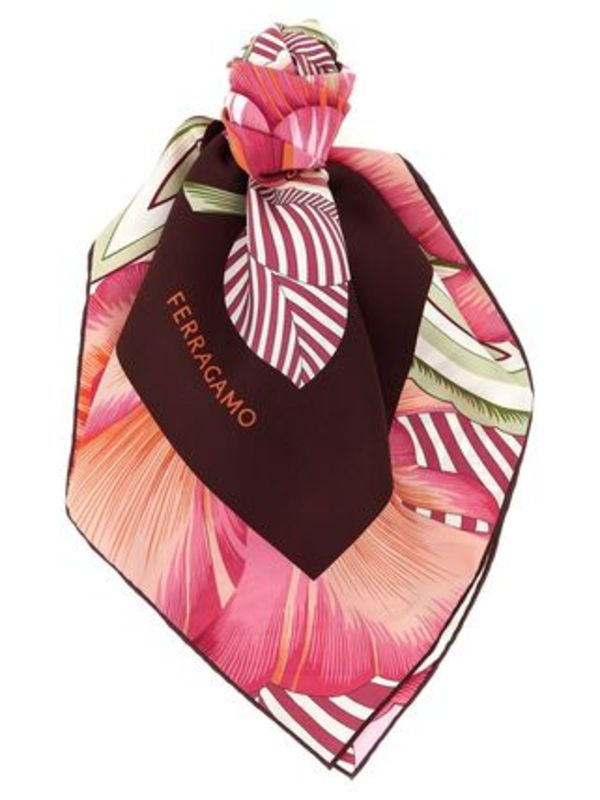 FERRAGAMO 'Brezza' print scarf