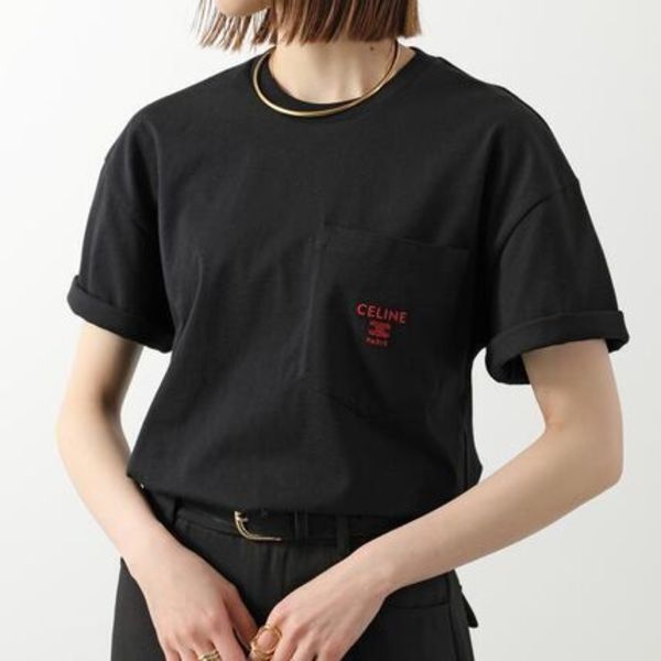 CELINE Tシャツ RX0I31242 半袖 カットソー ロゴT