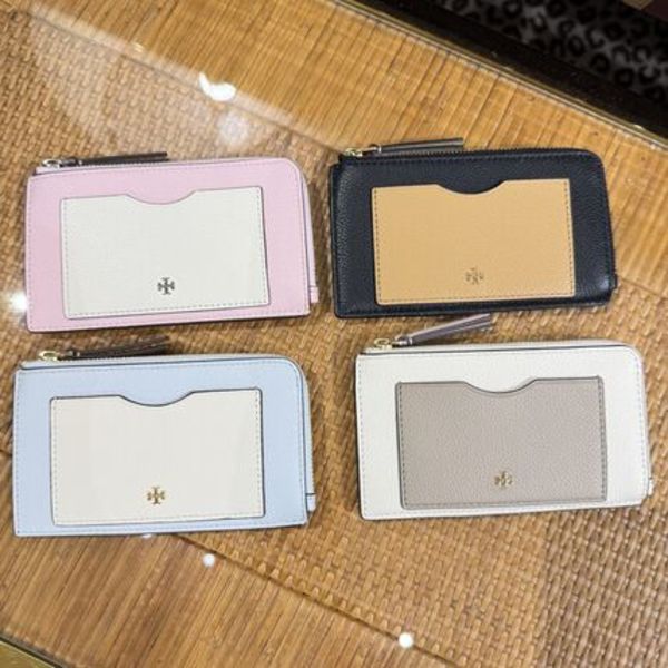 26年新作★Tory Burch Color-Block Zip Card Case カードケース