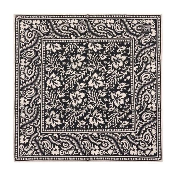 Hankie Lace Scarf - TOTEME - Silk - Black
