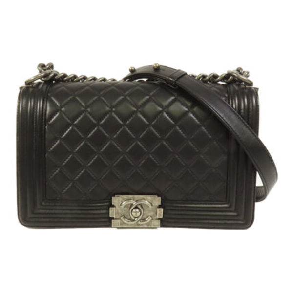 CHANEL Boy 25 ショルダーバッグ カーフ(牛革)