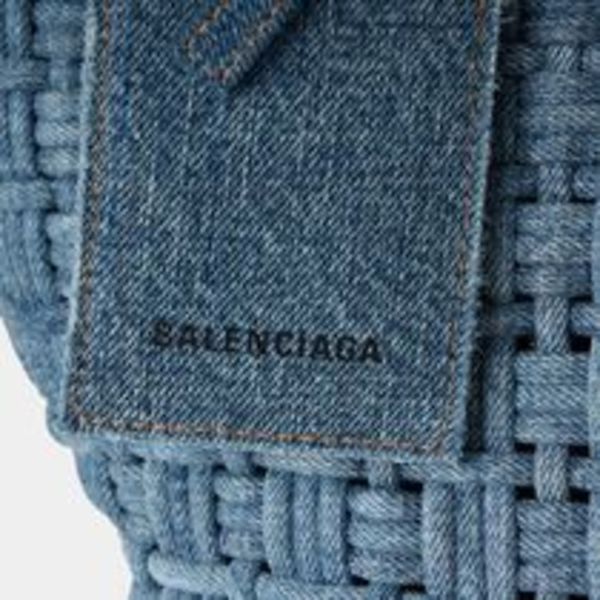 BALENCIAGA Bistro XS デニムバスケットバッグ  671342