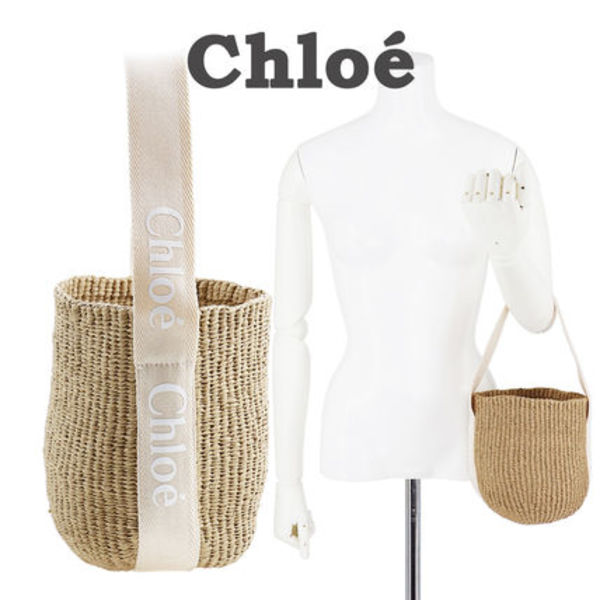 CHLOE トートバッグ バスケットバッグ 大人気 ロゴ カゴバッグ