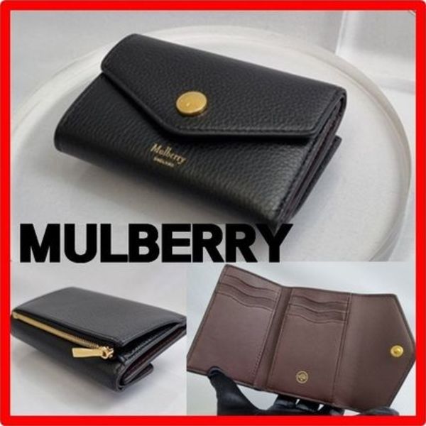 ☆人気☆【MULBERRY】☆レザー折りたたみ財.布☆WALLET☆