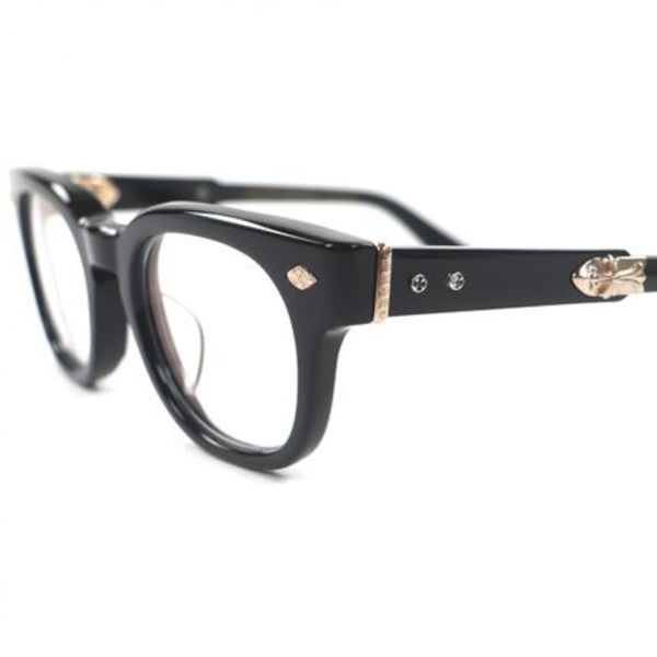 極美品 CHROME HEARTS JENNA TAIL YEA メガネ 49□23-142 18KGP