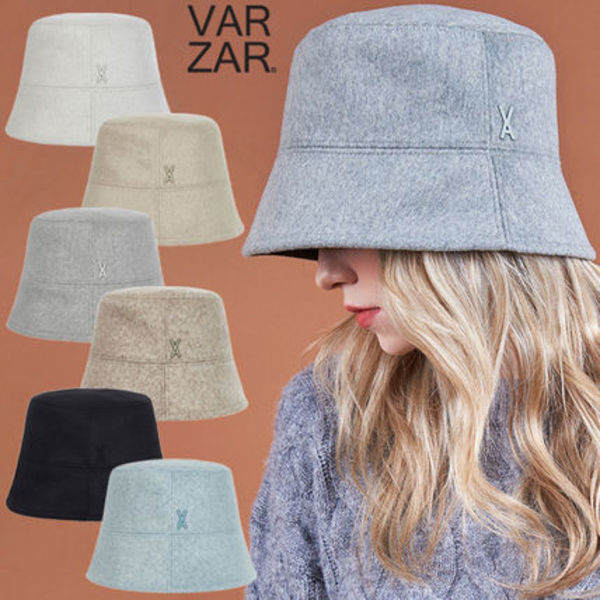 ★VARZAR★送料込★韓国★Stud Drop Over Fit Wool Bucket Hat
