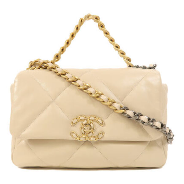 CHANEL C19 Samll 2wayショルダーバッグ ラムスキン(羊革