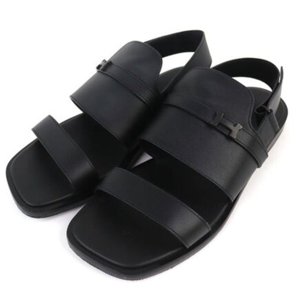 美品 HERMES H231741Z ジャコモ サンダル 43 レザー