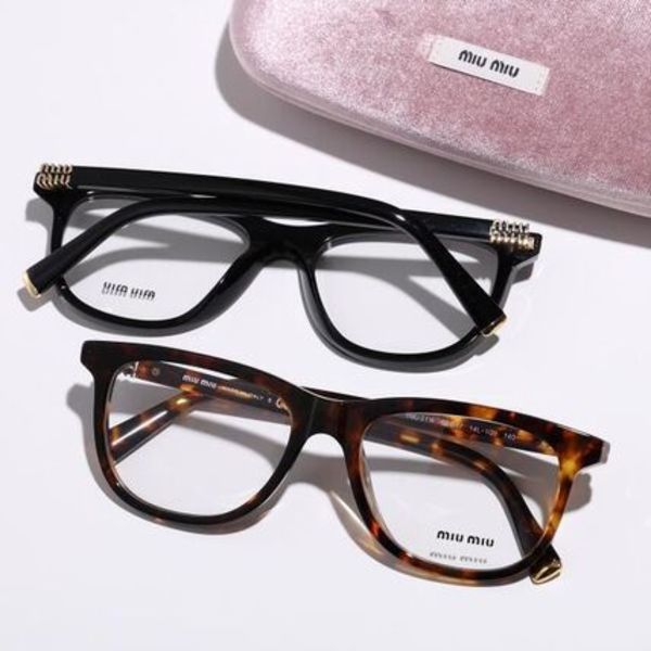 MIUMIU メガネ VMU 01W ウェリントン型