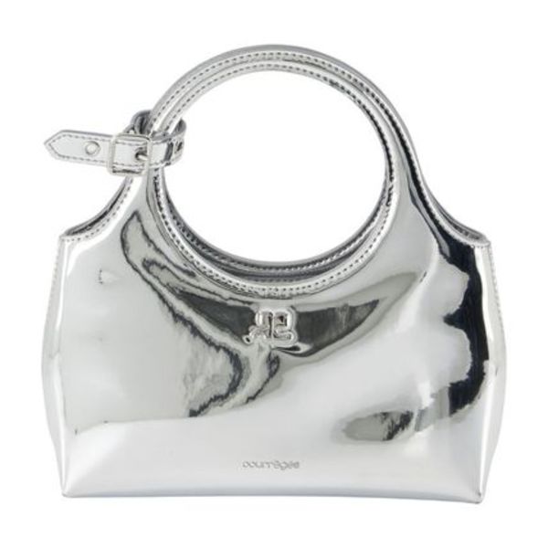 Mini Holy Day Mirror Purse - Courreges - Synthetic - Silver