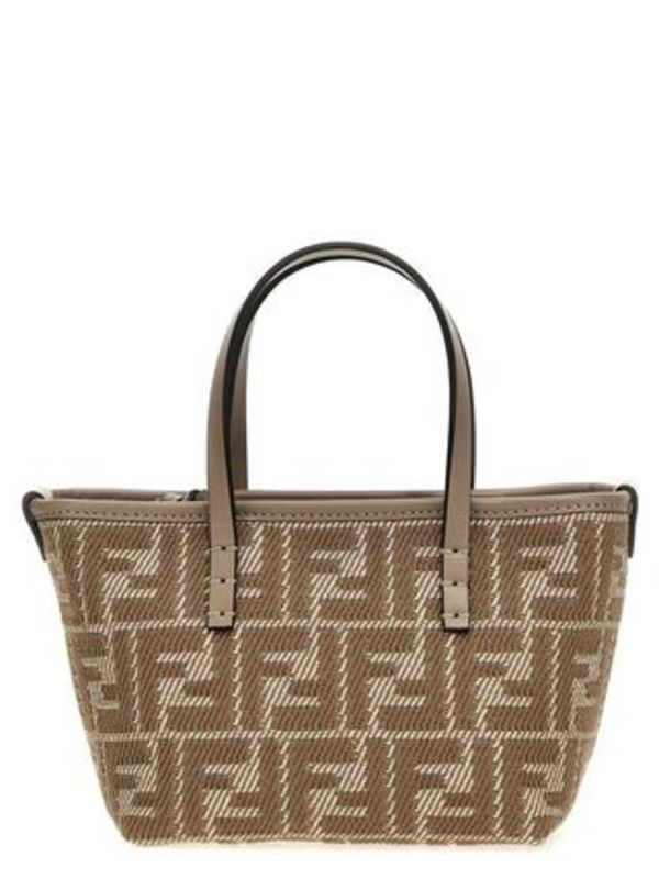 送関込★FENDI★FFジャカード トートバッグ★GRAY
