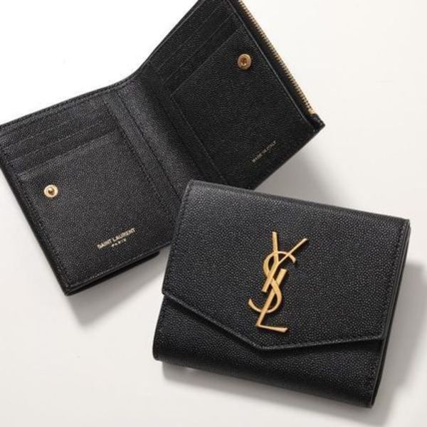 SAINT LAURENT 二つ折り財布 UPTOWN 582296 1GF0J