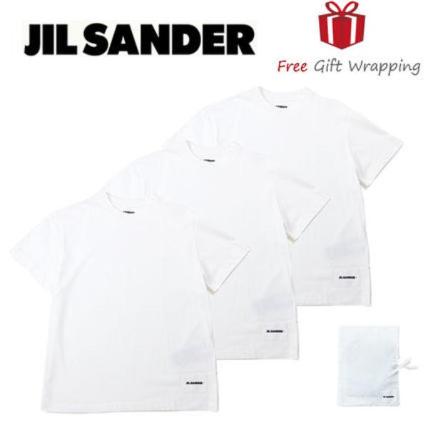 【国内発送】JILSANDER 裾ロゴ Tシャツ3枚セット J40GC0001