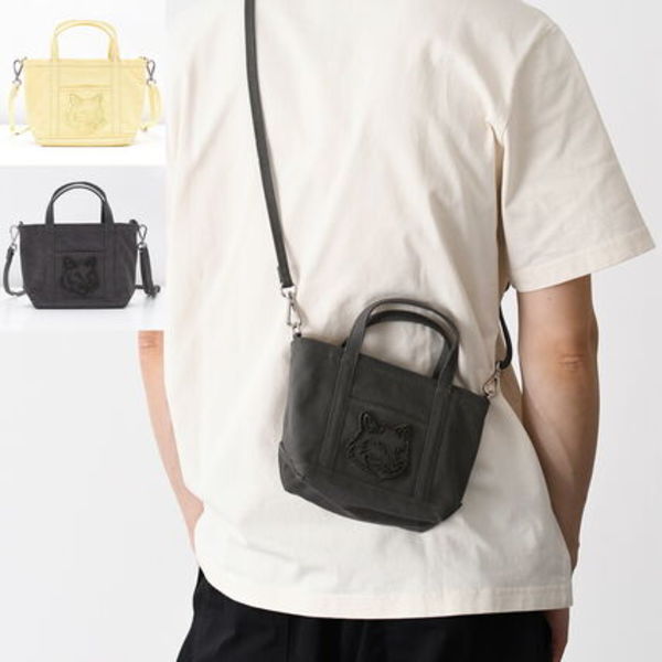 【国内即発】MAISON KITSUNE フォックスヘッド ミニ トート