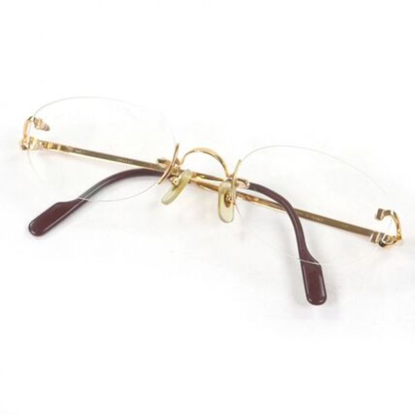 良品 Cartier メガネ □22 ー