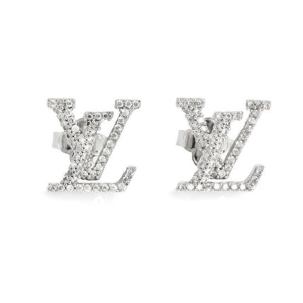 LOUIS VUITTON LV アイコニック ストラス ピアス M00608