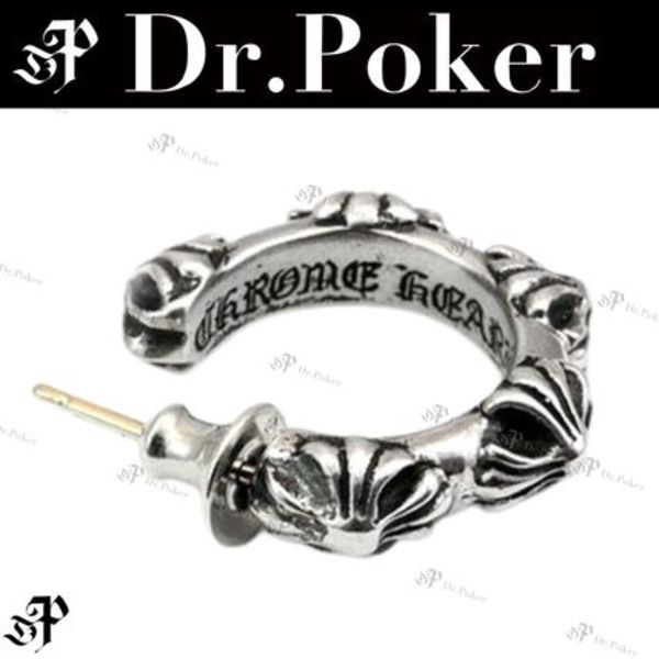 大人気 CHROME HEARTS  CH プラス クロス フープ ピアス