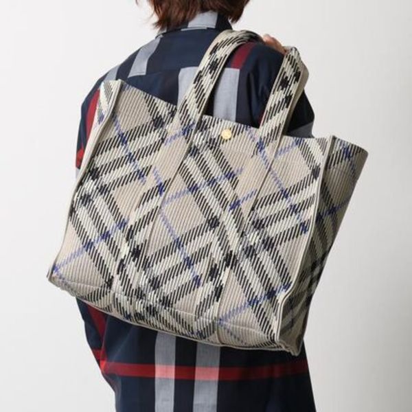 BURBERRY トートバッグ LL MD KNIT TOTE CH4 8090405