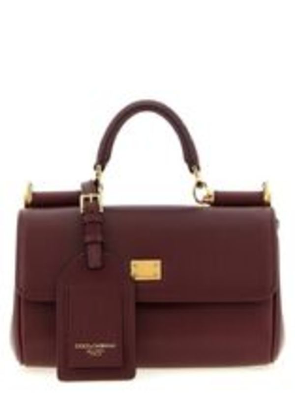 26SS新作 Dolce&Gabbana マイシシリー ミニ ハンドバッグ カーフ