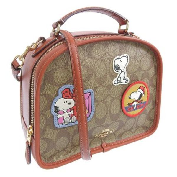 Coach × PEANUTS コラボ ショルダーバッグ【送料0/国内即発】