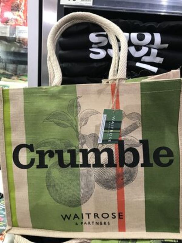 WAITROSE  イギリス高級スーパー エコバッグ 約33×36×16cm
