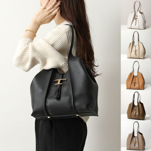 TODS トートバッグ XBWTSBA0200Q8E レザー ポーチ付き