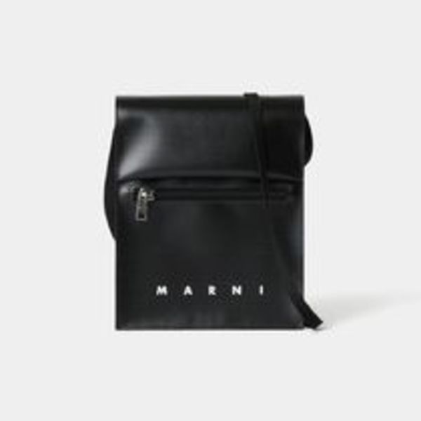 MARNI ショルダーバッグ シューレースストラップ付 ポーチ ロゴ