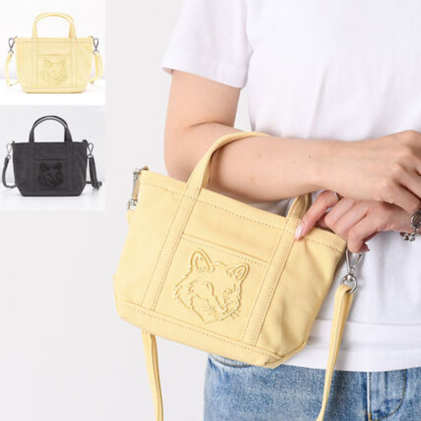 【国内即発】MAISON KITSUNE フォックスヘッド ミニ トート