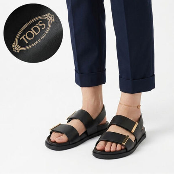 関税込☆TOD'S トッズ  レザー サンダル