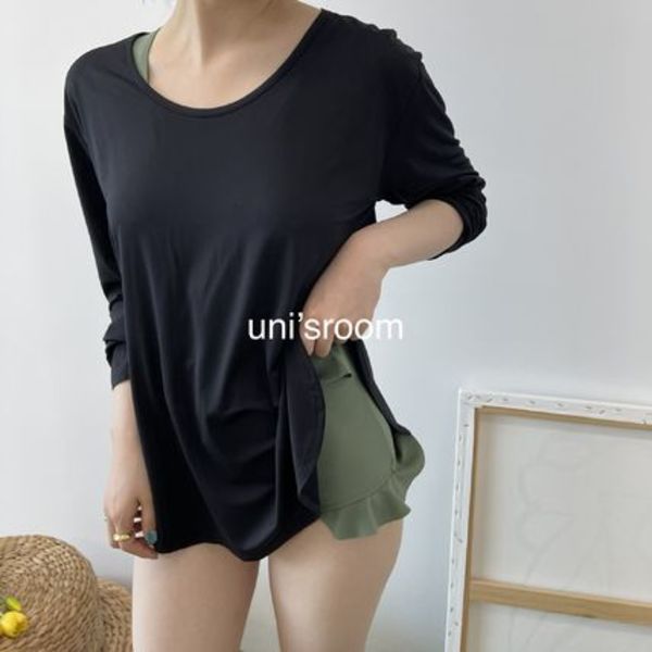 uni's room■4color ラウンドネックラッシュガード SW-SS21-15