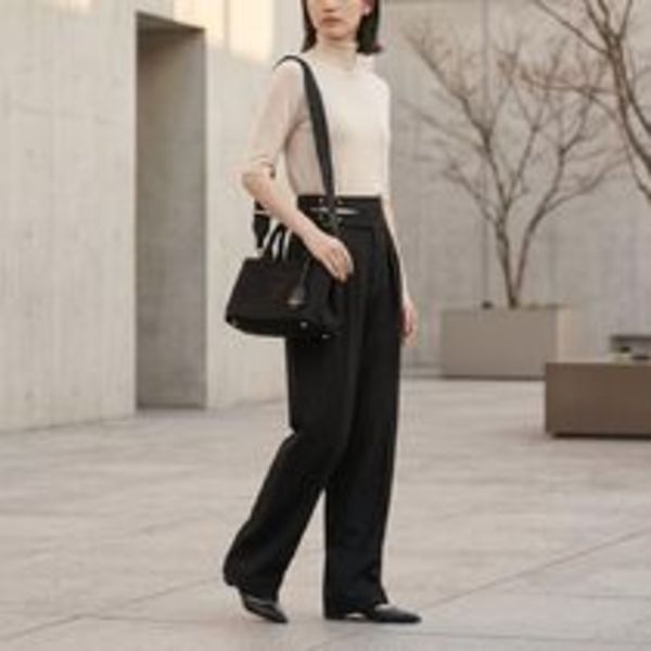 【PRADA】ジャルディニエール 小型コットンキャンバスバッグ