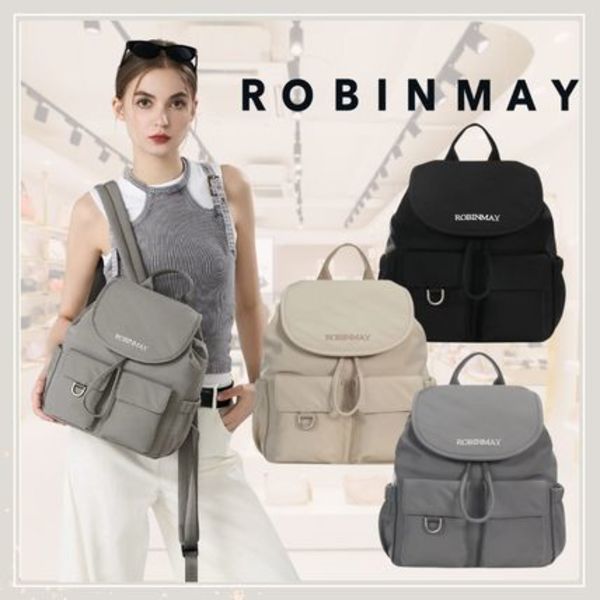 追跡有★ROBINMAY ナイロン 巾着 リュック バッグパック
