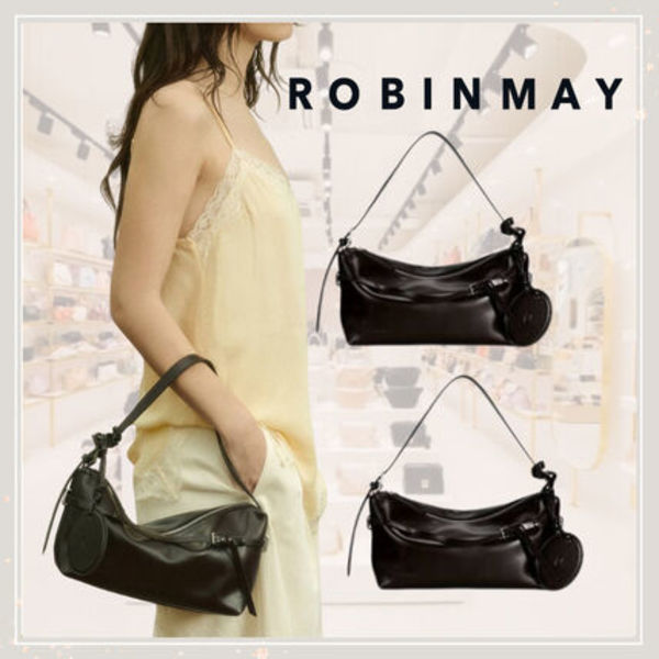 追跡有★ROBINMAY 本革 2WAY ミラー付 ホーボーバッグ
