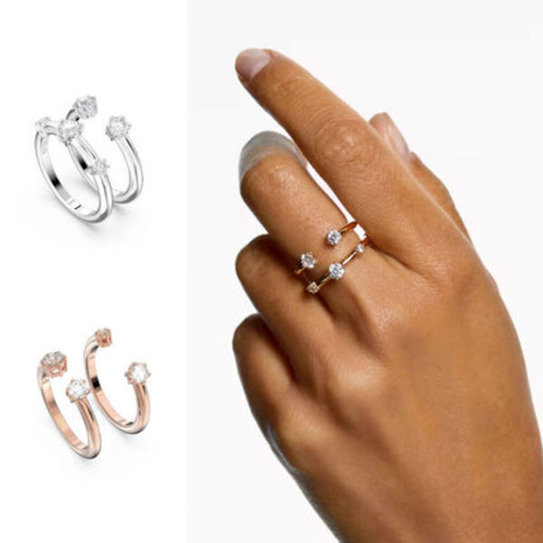 【SWAROVSKI】 Constella Ring (Round Cut/Set of 2)