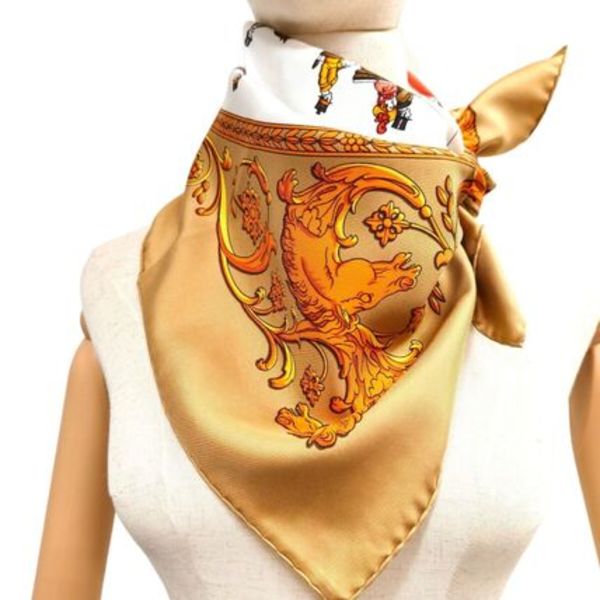 HERMES カレ90 ロンシャンへの散歩 シルク スカーフ 11116