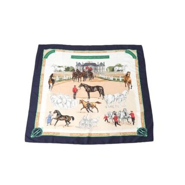 エルメス カレ90 LES HARAS NATIONAUX スカーフ HERMES