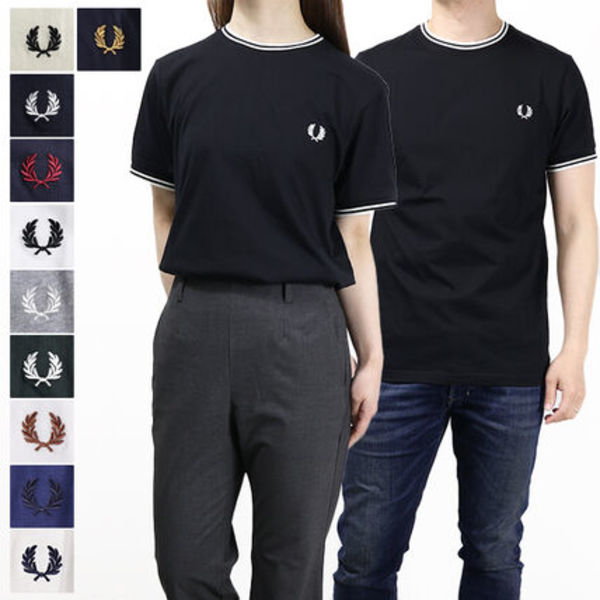 FRED PERRY Tシャツ 半袖 メンズ レディース クルーネック M1588