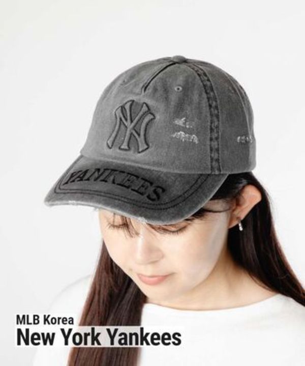 MLB Korea VINTAGE EMBOSSED DAMAGE 3ACPV295N キャップ