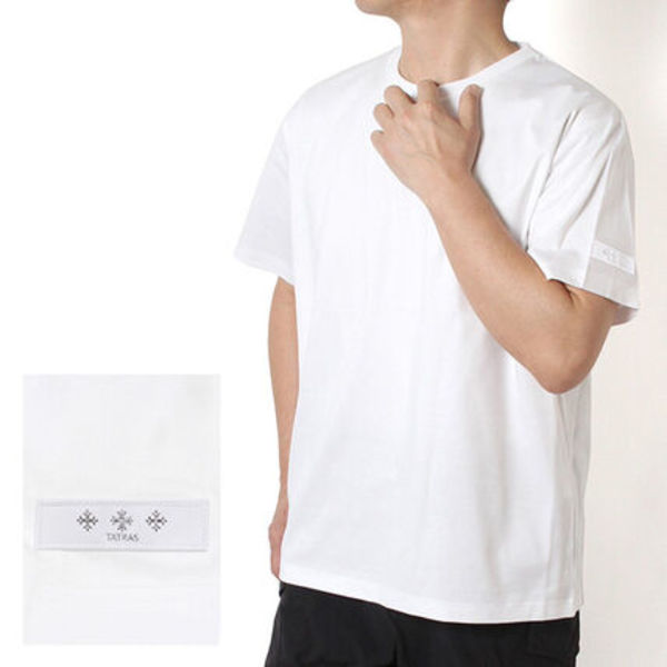 タトラス TATRAS メンズ CIALO チアーロ 半袖Tシャツ 袖ロゴ